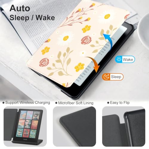 Image of CoBak Magnetic Case for 7 inch Kindle Paperwhite 12th Gen 2024 and Kindle Colorsoft - Compatible with iPhone MagSafe, for Samsung /Belkin /Anker Wireless Charging Pads, Lightweight, Auto Sleep Wake