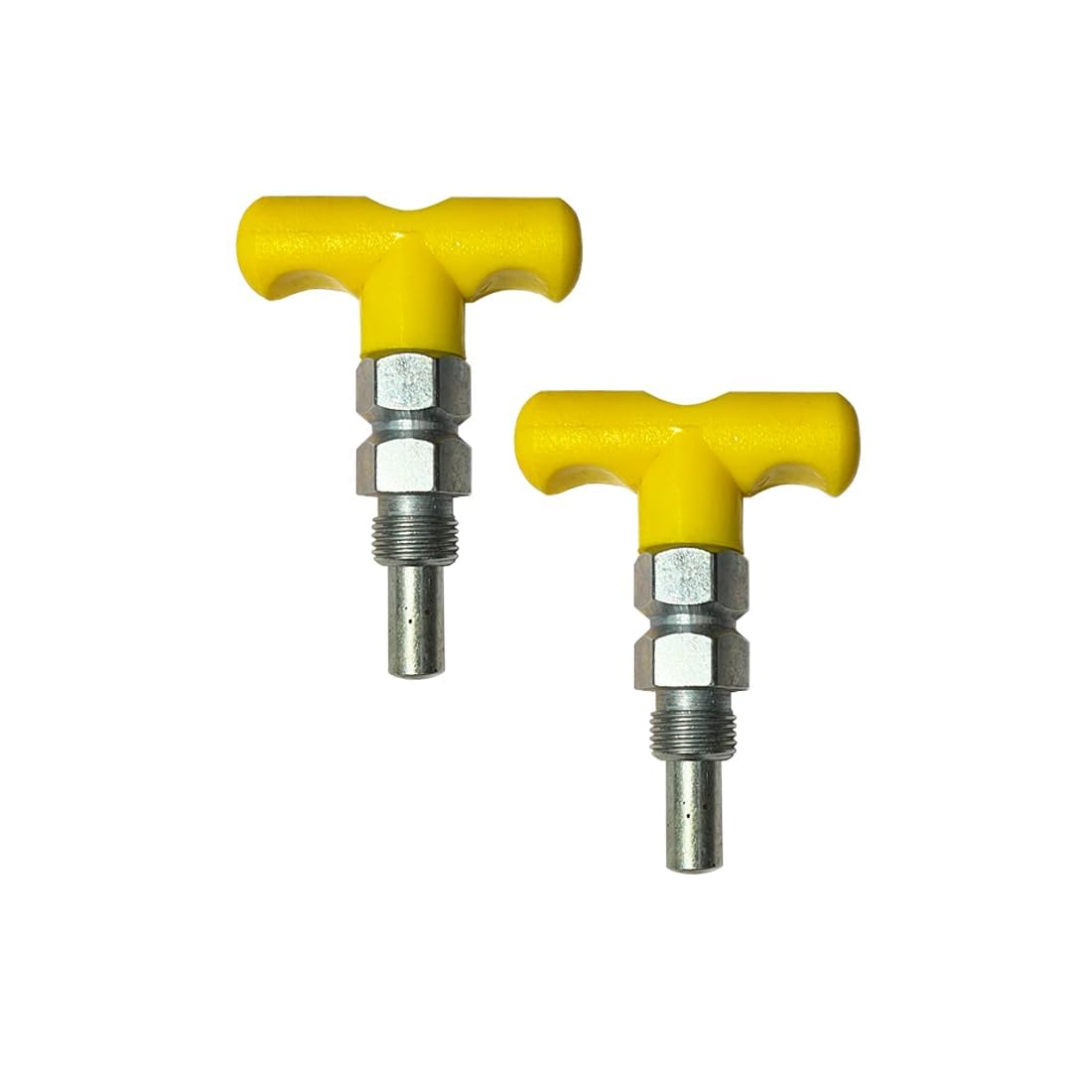 FSENTERPRISES Gym Machine Spring T Shape Cature Lock/1 inch Nob 10MM 2 Pieces Yellow-image-11
