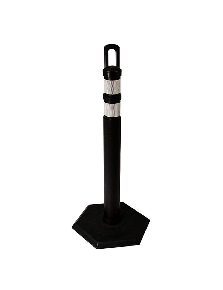 Arch-Top Delineator Tubes (Post) with Rubber Base, Excellent for Creating Barriers