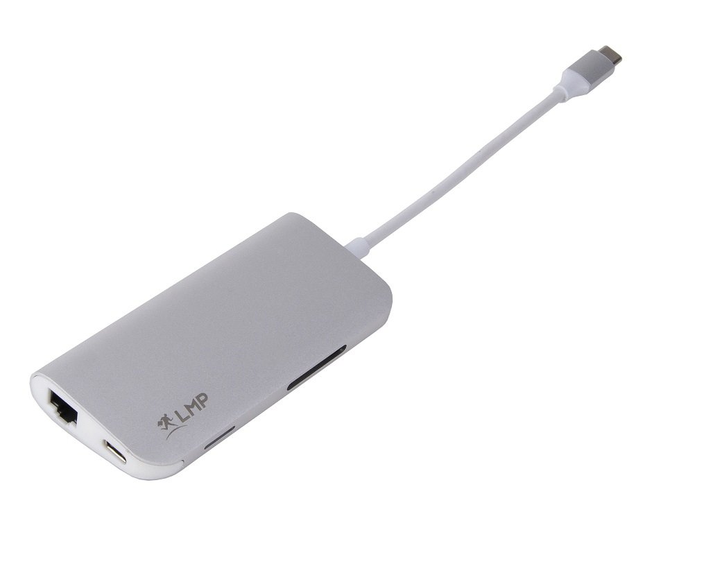 LMP USB-C mini Dock - 8-Port USB-C Dock - Silber