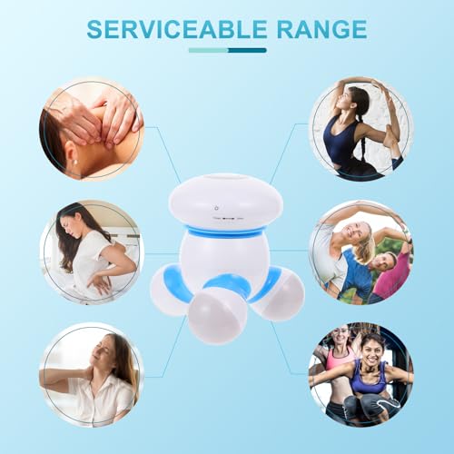 Masseur de cou rechargeable bleu en ABS ergonomique