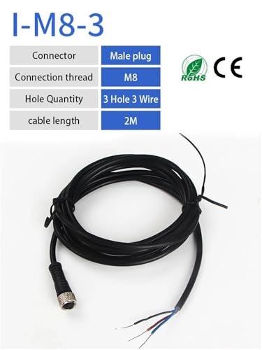 Capteur inductif M8 PNP détection précise 2mm non-blindé 4pin - 2