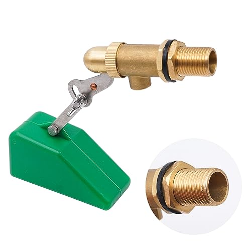 Svauoumu 1/2 Brass Float Valve, Ball Valve Float, Float Valve with Adjustable Arm, Tank Float Valve for Cattle and Sheep Drinking Troughs, Aquariums, Aquaculture