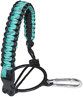 Water Bottle Strap Paracord Handle with Safety Ring Paracord Handle Carabiner Water Bottle Handle Strap for Outdoor Activity Camping Fishing Hiking Traveling