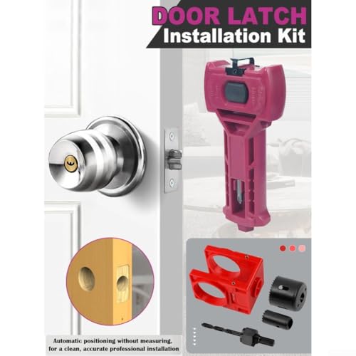 Guide de perçage pour serrures de porte en bois orange réglable