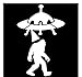 Produktbild 9,6 cm * 14,4 cm Sasquatch Abduktion UFO Alien Bigfoot Auto Aufkleber Vinyl Schwarz/Silber /3PCS