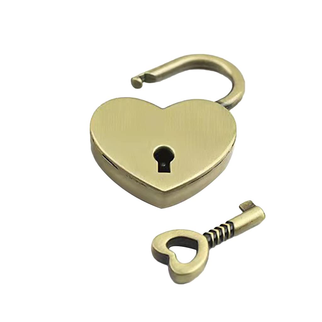 heart shaped padlock with key padlock padlock with key padlock classic wedding padlock unqique padlock anniversary small necklace stainless steel for locker waterproof heavy duty with key - Image 2