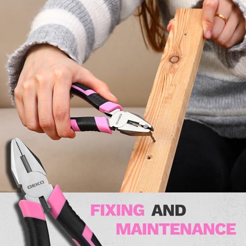 DEKOPRO 86PCS Pink Tool Set for Women