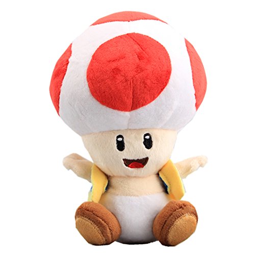 uiuoutoy Red Toad Plush 7''