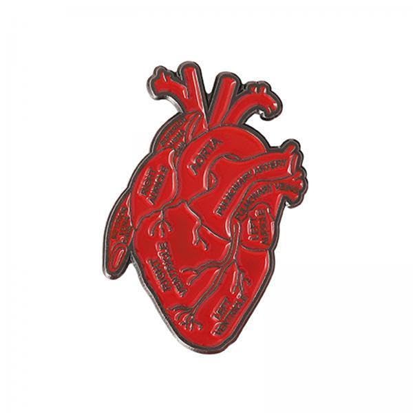 Pin esmalte de corazón con acabado fino de joyería creativa y duradera
