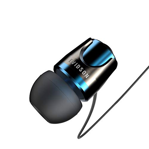 Evidson B4 in-Ear Rich Bass Headphones with Mic (Blue)