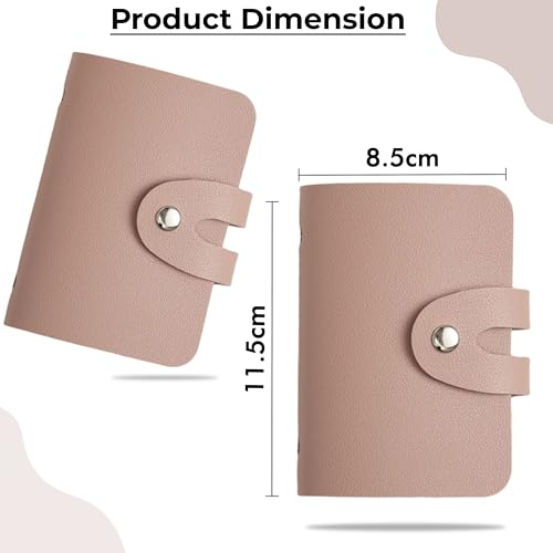 Image of Kraptick Card Holder Wallet for Men & Women - Credit Card Holder Organizer Multi Slot Card Case Wallet Compact Visiting Card Holder Slim Pocket Card Organizer for Daily Use & Travel (Khaki)