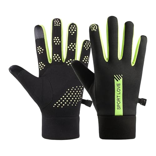 Gants de ski et snowboard noirs et verts pour homme