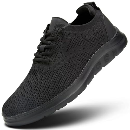 Image of Men's Mesh Sneakers Oxfords Lace-Up Lightweight Casual Walking Shoes Driving Shoes