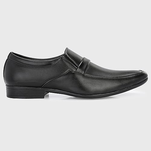 Image of Centrino Mens Formal Shoe |Slip-On Men's Formal Shoe | Stylish Non-Lace Design | Soft Cushioned Insole for Comfort | Perfect for Office & Formal Wear (64046)