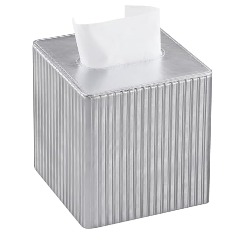 PU Leather Square/Rectangle Decorative Tissue Box Cover for Living Room