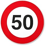 DankeDir! 50. Geburtstag Geschenk Kunststoff Schild 20 x 20 cm Geschenkidee Geburtstagsgeschenk runder Geburtstag 50er - Geburtstagsfeier Kleine süße Überraschung das Geburtstagskind