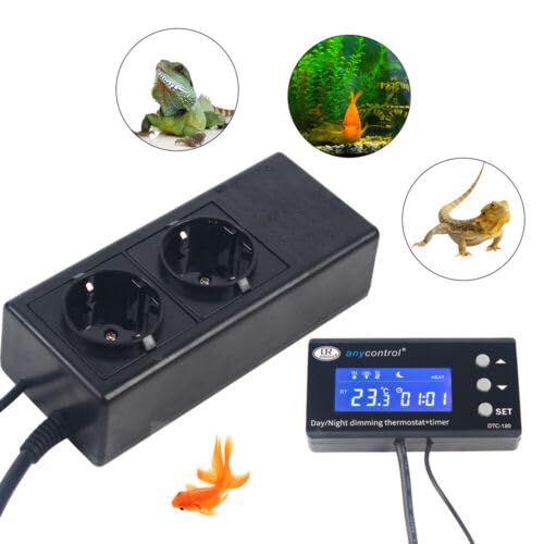 Termometro per acquario, mini LCD, digitale, interno rettile, incubatore, serra PID, controllo della temperatura, terrario, 92 x 50 x 6,5 mm