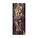 LUOWAN 3D Na Drzwi Dekoracyjne Winylowe Na Drzwi Naklejki Do Sypialni - Gepard Zwierzęcy Fajny - 77x200 CM PVC Wodoodporna Tapeta Do Łazienki Dekoracja Kuchenna Drzwi Samoprzylepny Plakat Dekoracyjny