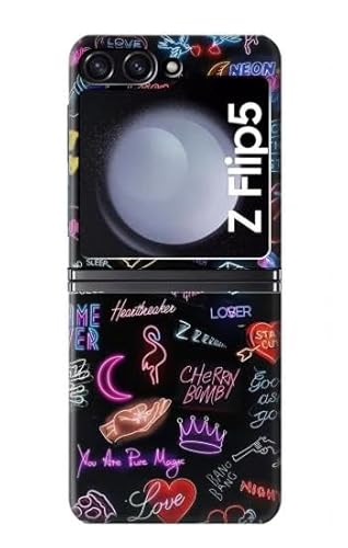 JP3433FL5 re[WlIOtBbN Vintage Neon Graphic For Samsung Galaxy Z Flip 5 pP[X