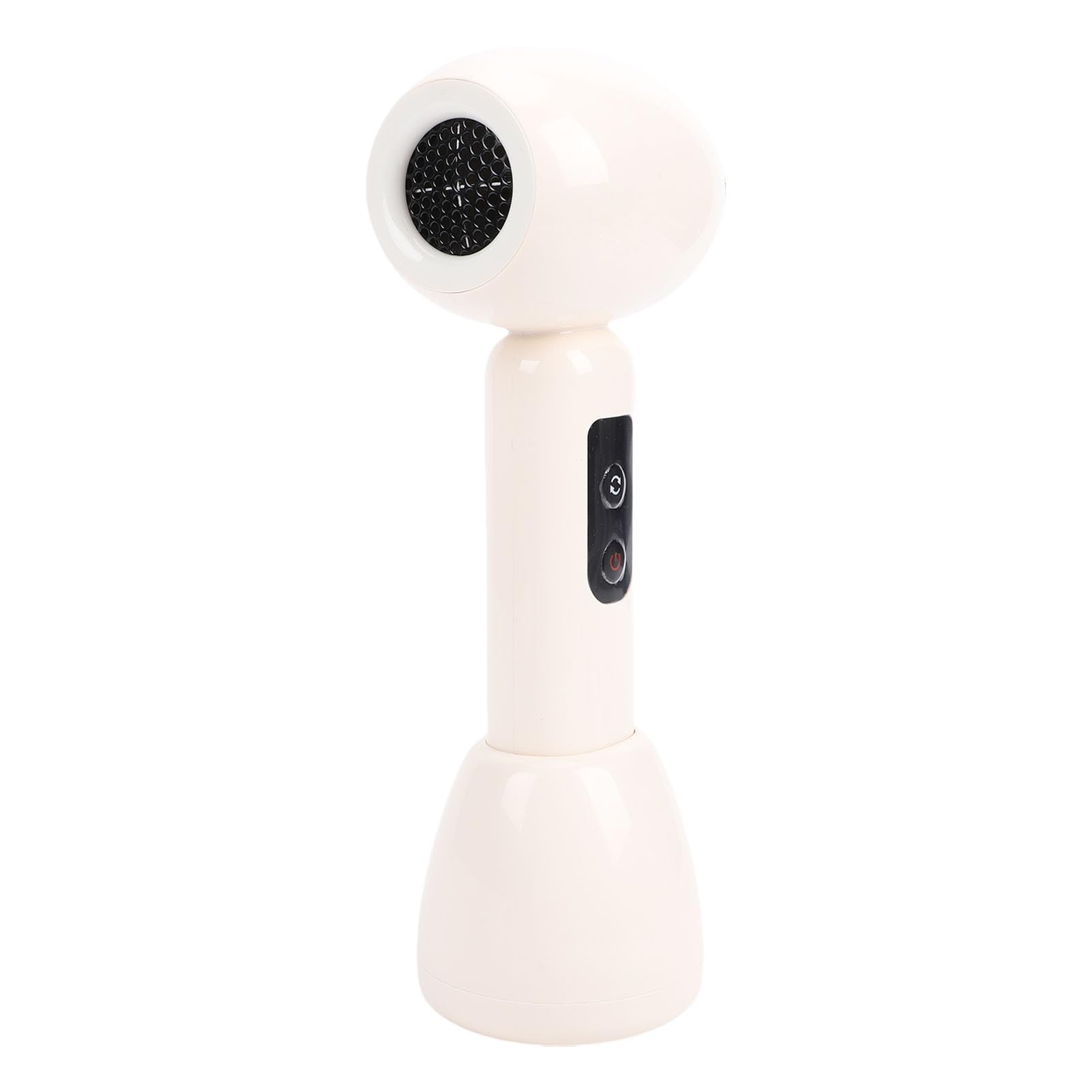 Fockety Kabelloser Haartrockner für Babys und Kinder, Tragbarer, Wiederaufladbarer, Sanfter, Leiser Mini-Fön, Kleiner Haartrockner mit Ladestation und 5000-mAh-Akku für Zuhause (Beige)