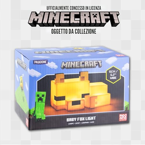Luce Notturna Minecraft Fox Lampada Carina, Decorazione per Cameretta Bambini - Gadget - Immagine 5