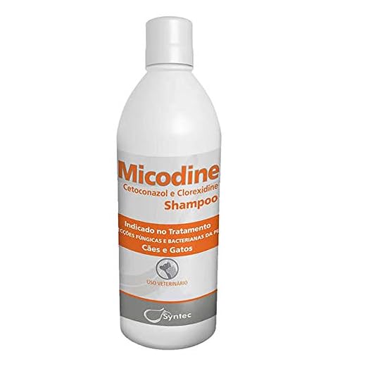SYNTEC Micodine Shampoo Syntec Cetoconazol Para Cães E Gatos 500Ml