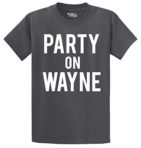 Men's Heavyweight Tee Party On Wayne Charcoal L