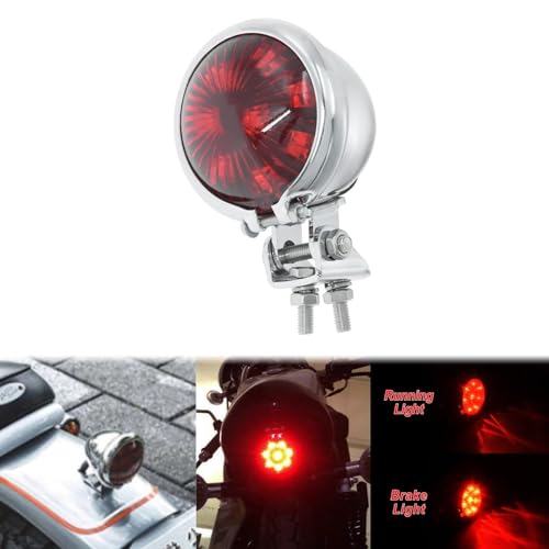 Feu arrière de freinage 12V réglable pour moto Chopper et Sportster