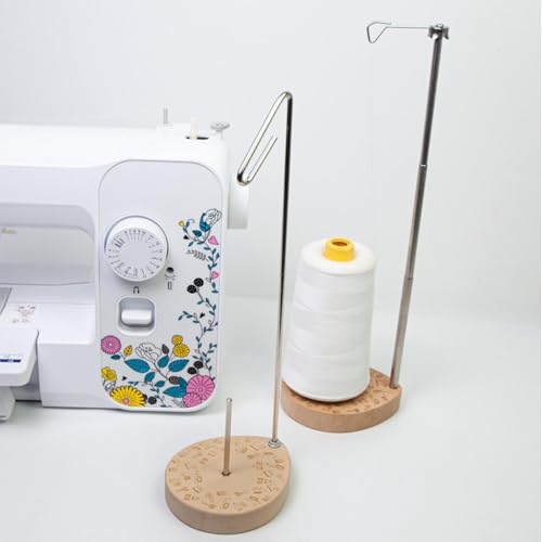 Soporte de hilo ajustable de costura portahilos para acolchado y bordado 6