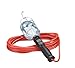 Coleman Cable 05428 50-Foot 16/3 SJT Trouble Light with Safety Orange/Metal Guard, On-Off Switch and Outlet #005428-88-03