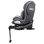 Osann Eno360 SL Kindersitz mit Isofix+Standfuß Gruppe 0+/1/2/3 (0-36 Kg) drehbarer Reboarder - Dark Grey Melange