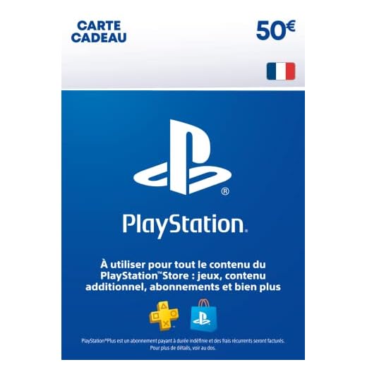 Carte PSN 50 EUR | Compte français | Code de téléchargement (PS5/PS4/PS3)