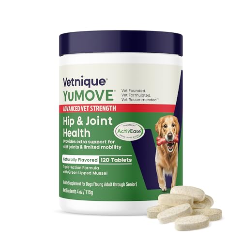 Image of YuMOVE Adult Dog Hip & Joint Supplement, Advanced Vet Strength 120 Tablets