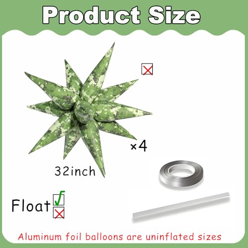 Image of Camo Balloons Camouflage Balloon Army Balloons Camo Party Decorations Hunting Birthday Party Decorations Army Birthday Party Decorations Decor Patriotic Supplies Memorial Day for the Fallen Decor