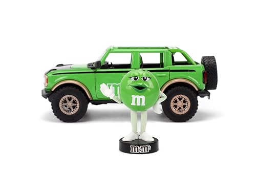 Jada M&M'S 2021 Ford Bronco Die-cast 1:24 Verde miniatura 6