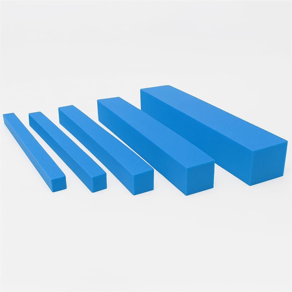 Foam Bed Gap Filler for Headboard, Sofa, Bed, Mattress Extender, F.oam Pillar, Foam Sticks, Packing, High Density F.oam Bolster Support for Mattress & Headboard, Sofa Gap Spacer (Blue, 200x20x10cm)