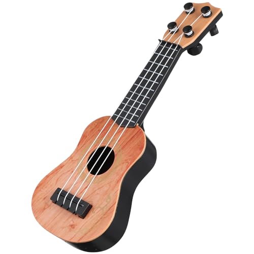 Kisangel 1pc Kids Toy Guitar Ukulele Guitar Musical Instrument Ukulele Musical Toy for Boys and Girls(Light Brown)