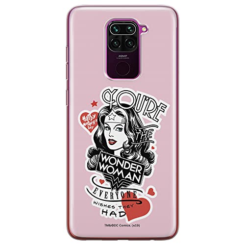 ERT GROUP mobile phone case for Xiaomi REDMI NOTE 9 original and officially Licensed DC pattern Wonder Woman 014 optimally adapted to the shape of the mobile phone