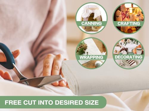 Image of Olicity Cheese Cloths, Grade 90, 27 Sq Feet, Reusable Cheese Cloth with Closed Edges Unbleached Cotton Cheesecloth for Straining, Fine Mesh Fabric Muslin Cloth for Cooking, Rice,Sushi,Crafts - 3 Yards