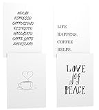 Papierschmiede® Premium Spruchposter Set 4er 40x50 cm, 