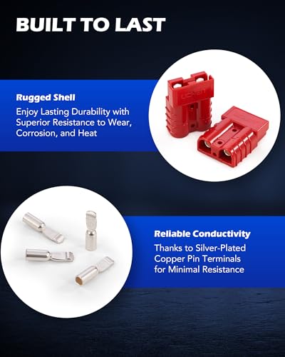 image for Orion Motor Tech Wire Connector 2 Pack, 50A Wire Harness Plug Kit for 