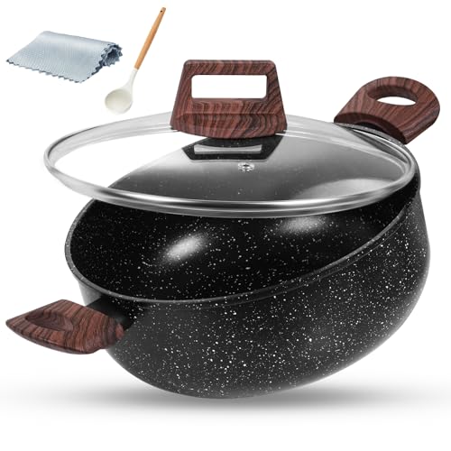 La Mejor Recopilación de Sopero los mejores 5. 39 NOVRY Olla Alta Antiadherente 4.1L,Olla Sopera con Tapa de Vidrio,Libre de PFOA,Cacerola con Mangos Ergonómicos,Apto para Estufas, Inducción,Gas y Cerámica,Fácil de...