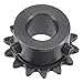 uxcell 14 Tooth Roller Sprocket B Type, 25 Chain, Single Strand 1/4