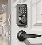 Keyless Entry Door Lock Deadblot with Handle Set, Keypad Door Lock with Handle Smart Door Locks for Front Door with Set, Easy Installation, Auto Locking