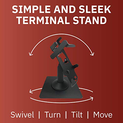 Discount Credit Card Supply DCCStands Freestanding Swivel and Tilt Stand Pax S80 Terminal Stand, Key Locking Mechanism - Thumbnail 3