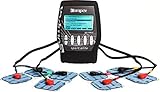 Compex Sport Elite Matte Black Muscle Stimulator Bundle Kit: Muscle Stim, 12 Snap Electrodes, 9 Programs, Lead Wires, Battery, Case / 4 Strength, 2 Warm-up, 3 Recovery