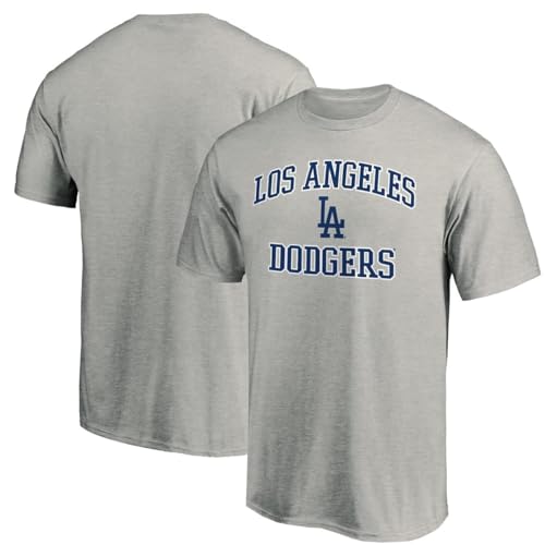 Outerstuff MLB Kids Youth 8-20 Official City Headline Arch Logo Team T-Shirt (US, Numeric, Size: 18, Numeric, Size: 20, Regular, Los Angeles Dodgers - Grey)