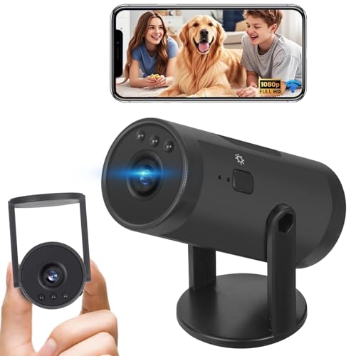 Genérico Mini Camara Oculta 1080P HD WiFi Camaras de Vigilancia sin Cables Camara Seguridad Vigilancia Cámara,con Batería de 12h,para Ver En El Movil Interior CAM con Detección de Movimiento (ML)