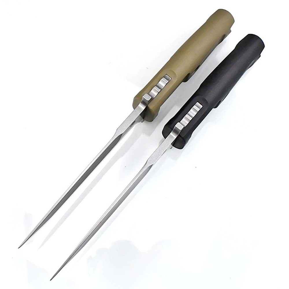 Festes Gegen Full Tang messer Edc Outdoor Jagdmesser Feststehende klingen, gegen Einhandmesser, gerade scharfes stahl messer schwarzes ABS griff, survival fixed neck knife, Gürtelmesser mit Scheide